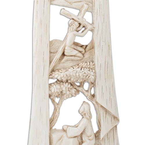 Dicksons صليب دكسون المسيح القائم قصة الجلجثة 11 بوصة من الراتنج الخشبي - Image 4