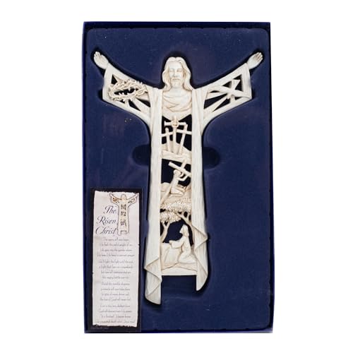 Dicksons صليب دكسون المسيح القائم قصة الجلجثة 11 بوصة من الراتنج الخشبي - Image 5