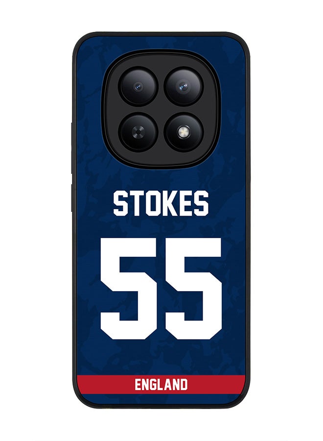 For Xiaomi Redmi Note 15 5G / Poco M8 Case,Slim fit Camera Protection, Shockproof Thin Phone cover  - England Ben Stokes, Jersey No 55