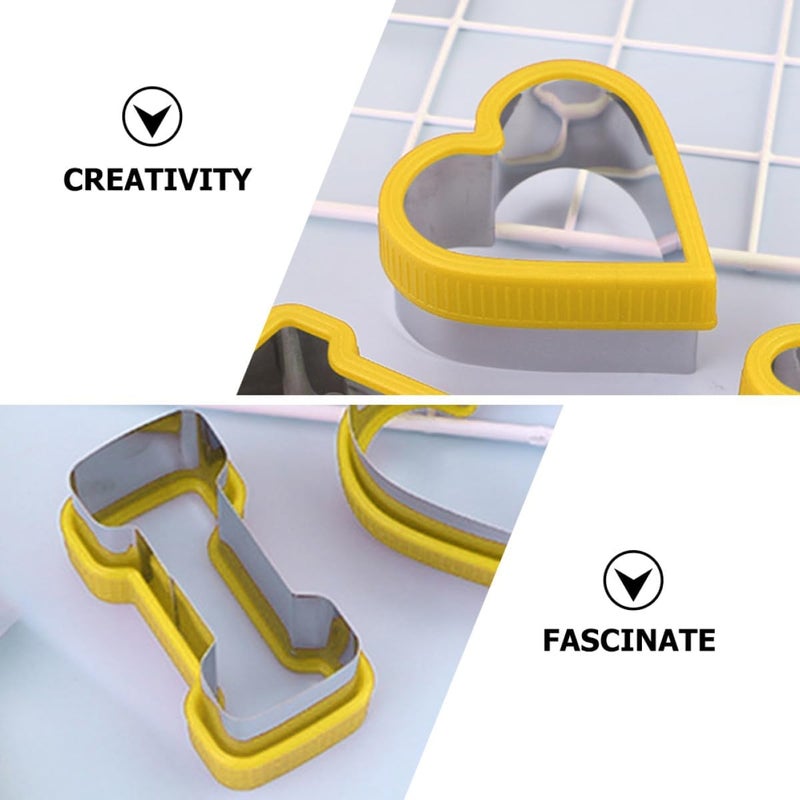 Letter Cookie Cutters 3pcs Set, Metal Biscuit Molds for Valentines, Reusable Fondant and Bread Stencils, DIY Baking Tools for Romantic Cake Decoration - Image 3