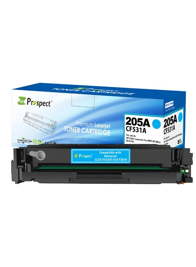 Prospect Toner 205A CF531A Cyan Laser Compatible with HP 205A CF531A for Printers HP Color LaserJet Pro MFP M180n M181fw ( Cyan ) - Image 3
