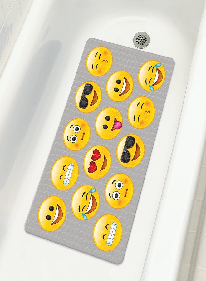 ginsey Emoji Color Change Bath Mat, 15" x 27" - Image 2