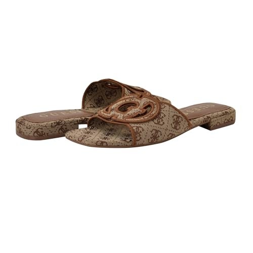 Guess Women's TARISHAE Flat Sandal, Medium Brown 210, 5.5 - Image 2
