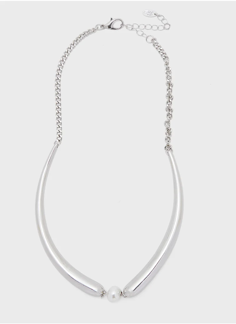 ايلا Peal Detail Molten Necklace