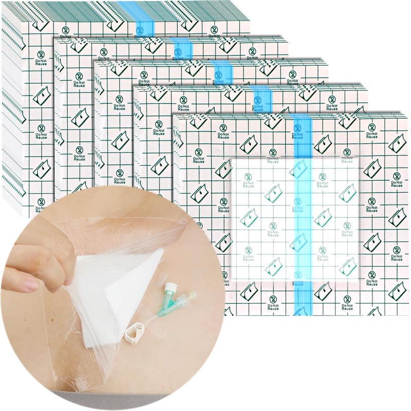 DiaBelt Waterproof Dialysis Catheter Shower Cover PD Catheter Shower Protector Shields with Non-Stick Center Pad for Peritoneal Dialysis Accessories Port Chest Central Line 6"x6" Pack of 25 - Image 3