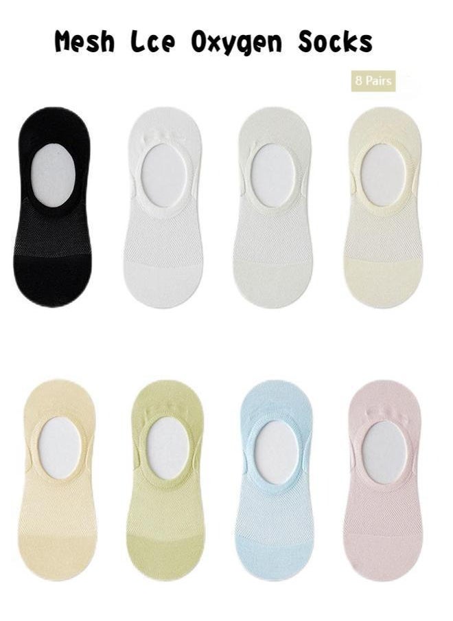 Women's Ankle Socks 8 Pairs Of Thin Sports Running Low-Top Invisible Socks, Thin Invisible Socks, Mesh Solid Color Shallow Socks, Women's Boat Socks That Do Not Fall Off, Short Socks - pzsku/Z2E31BE1199F3C08EF4CEZ/45/_/1724595772/148d71d3-a6fb-4227-946b-1e7ec31447f7