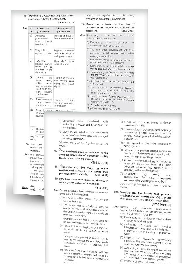 null - Educart CBSE Class 10 SOCIAL SCIENCE New Question Bank Book For 2022-23 (Includes Past Years, Latest Syllabus and Pattern 2023) Edubook - Image 1