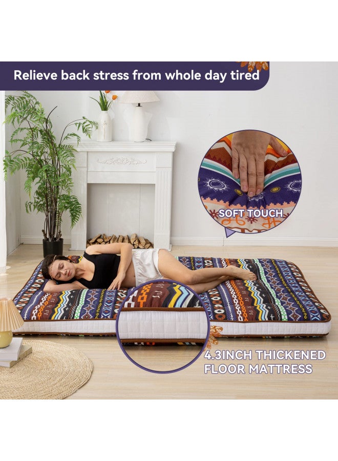 DR.FUTON Dr.Futon Japanese Floor Futon Mattress Extra Thick Folding Roll Up Bed Topper Mat for Guest,Lounger and Tavel  - Image 2