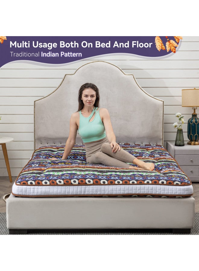 DR.FUTON Dr.Futon Japanese Floor Futon Mattress Extra Thick Folding Roll Up Bed Topper Mat for Guest,Lounger and Tavel  - Image 4