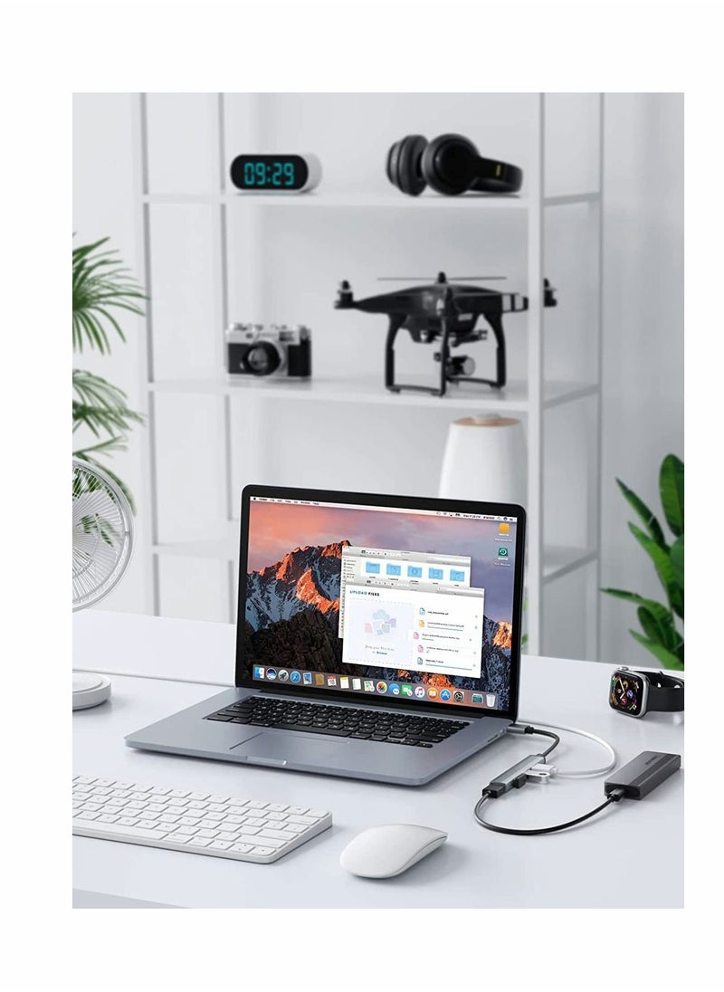 Y&D USB Hub, KASTWAVE 4 Port 3.0 2.0 Hub Splitter for Laptop, iMac Pro, MacBook, U Disk, Multiport Mini Adapter Expander w/Aluminum Shell Ultra Slim Portable Charging Supported  - Image 4