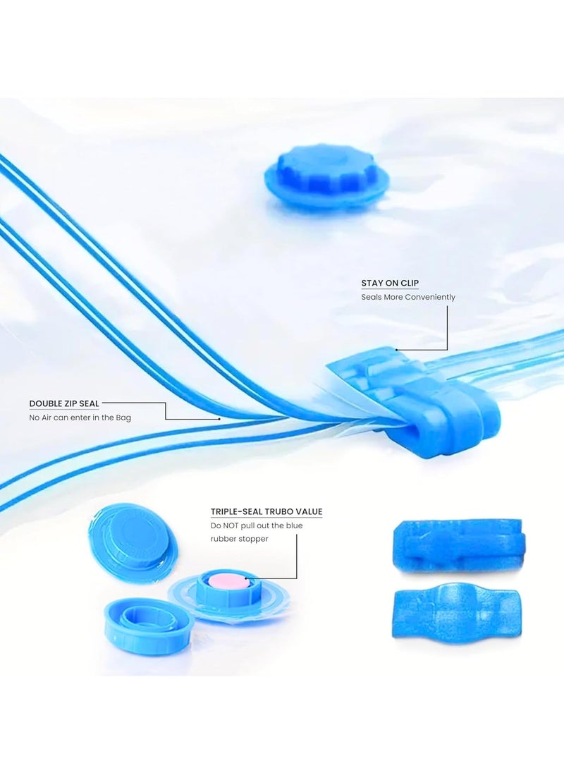 Vacuum Storage Bags with pump Sealer Bags for Clothing, Saver Bags, Sealer Bags for Clothes, Duvets, Bedding, Pillows, Blankets, Curtains, Comforters, Travel (1J+ 2L +2M) - pzsku/Z2E31E50303F54626A4ACZ/45/_/1735376036/f2eee744-a333-4112-b436-ccda098c8f8d