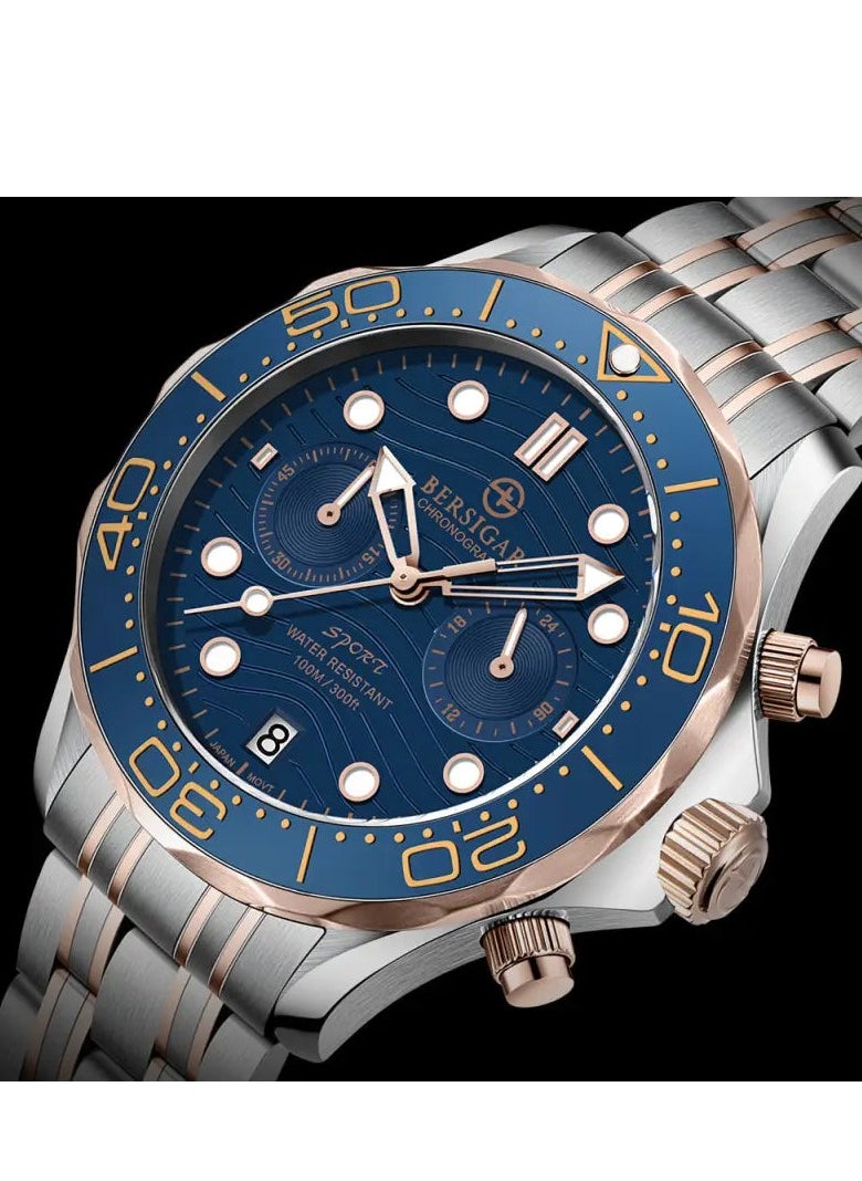 BERSIGAR - Bersigar BG-1713 Ocular Luxury Design Stainless Steel Water Resistant Watch - Image 1
