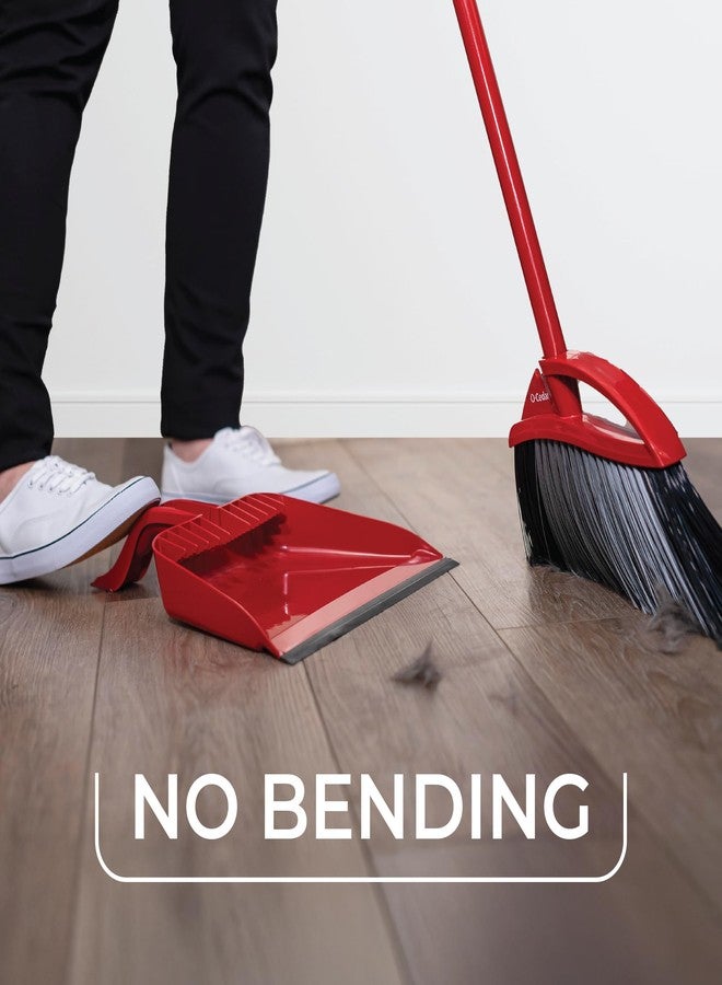 o cedar O-Cedar Pet Pro Broom with Step-On Dustpan | Remove 99% with One Sweep | DustPan Removes 3 Times More Pet Hair | Quiet Cleaning Tool for Cat and Dog Owners - Image 4