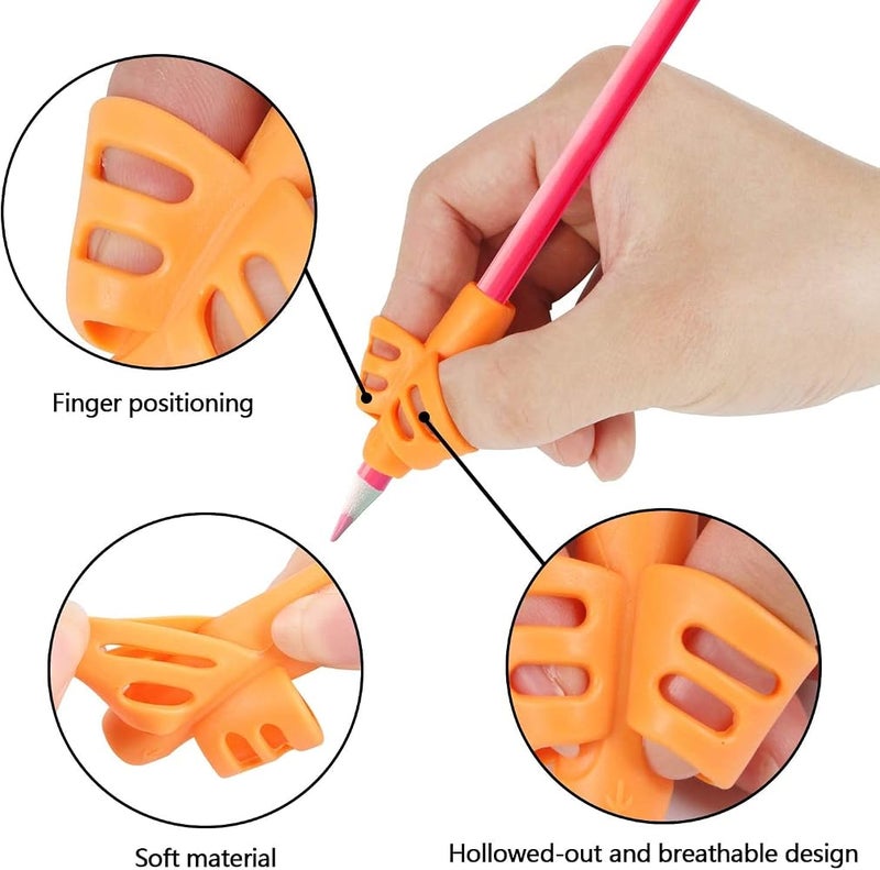 SANNIX 32 Pack Pencil Kids Grips for Kids Handwriting, Pencil Holder for Kids, Handwriting Grip, Ergonomic Training Pencil Pen Grips, Writing Tool for Toddlers Preschoolers, Children - Image 3