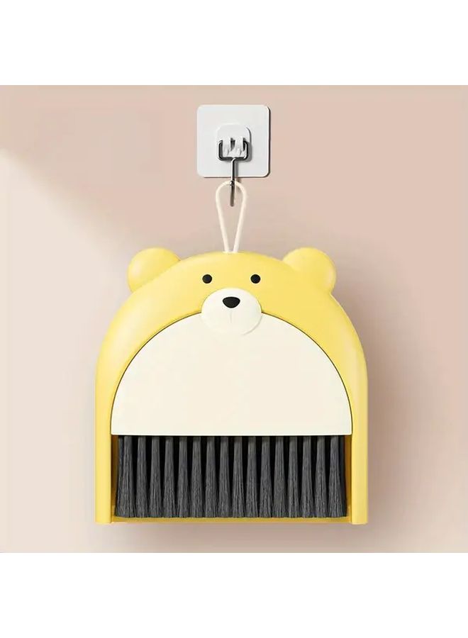 Brown Bear Mini Broom and Dustpan Set Compact Cleaning Brush for Keyboard Desk Home - Image 5