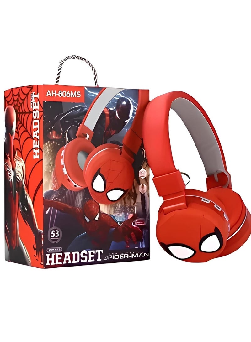SPIDERMAN Spider-Man Wireless Headphones with Microphone and High-Quality Sound for Kids - Image 1