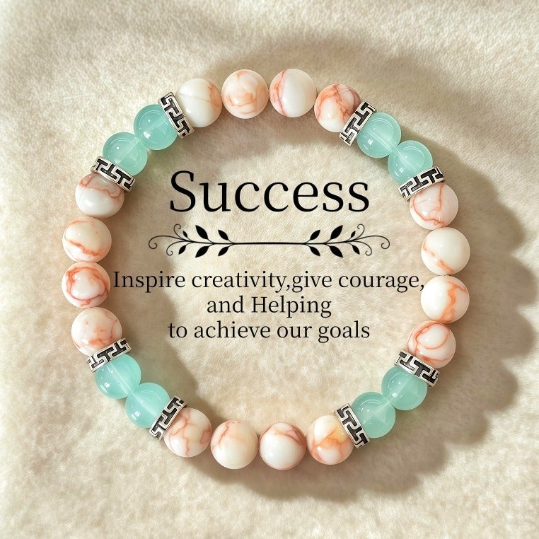 Gui Yi Qi Xing Gaiyi Qixing Geometric Red & Green Glass Alloy Bracelet - Wholesale  Price - Image 1