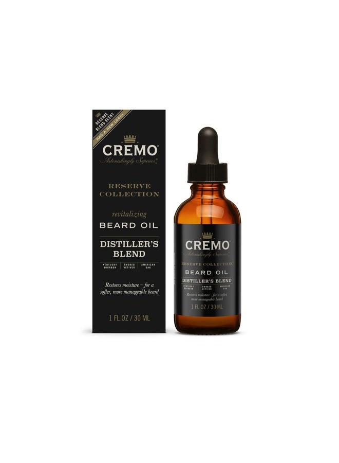 cremo Beard Oil, Distiller's Blend (Reserve Collection), 1 fl oz - Restore Natural Moisture and Soften Your Beard To Help Relieve Beard Itch - Image 4