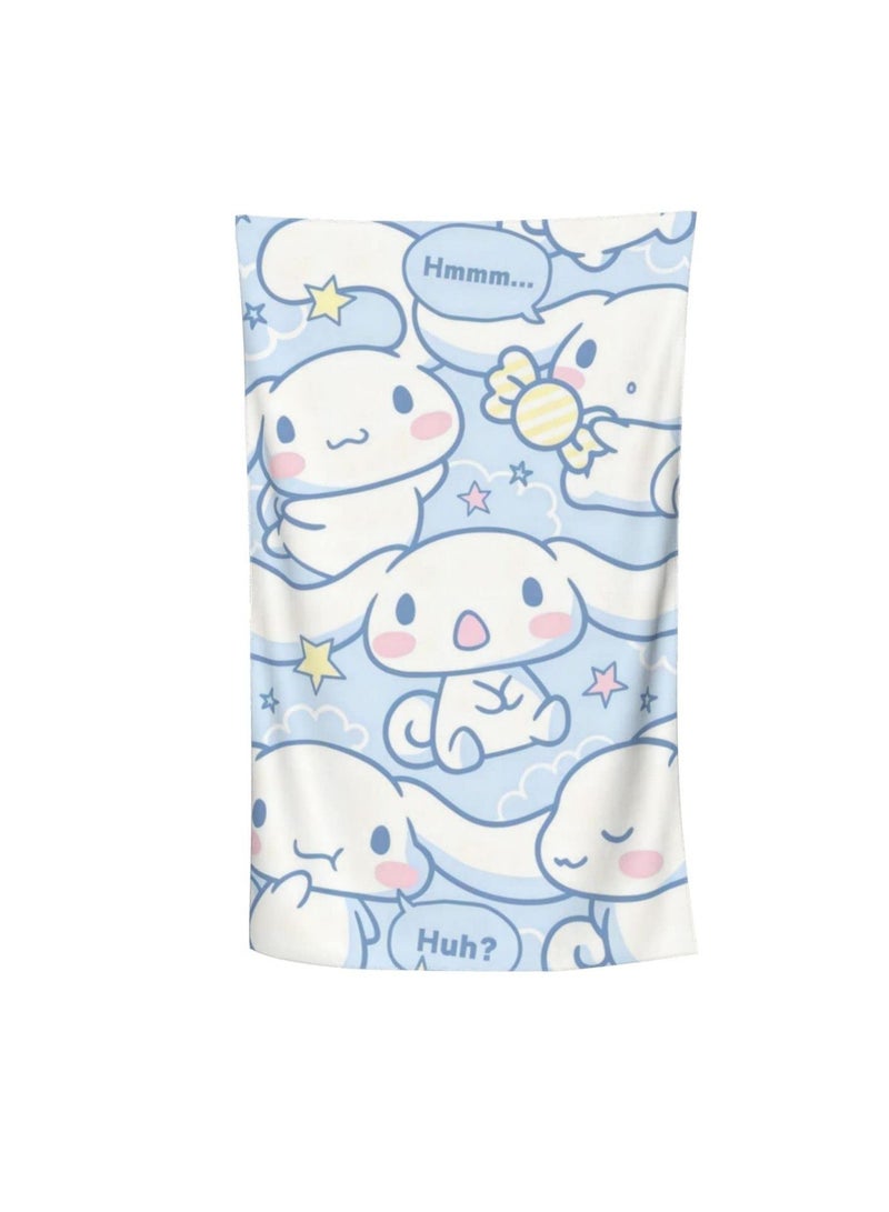 SYOSI Microfiber Anime Dog Beach Towel - Soft and Quick Dry Luxury Pool Towel for Women/Men/Kids - Cute and Sand Proof Cabana Bath Towel for Picnic, Yoga, Swimming - 52x32 Inch - Image 1