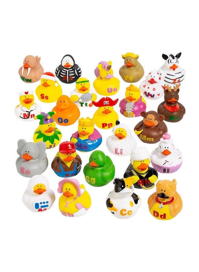 Fun Express Abc's Rubber Duckies - 26 Pieces - Educational and Learning Activities for Kids - Image 1