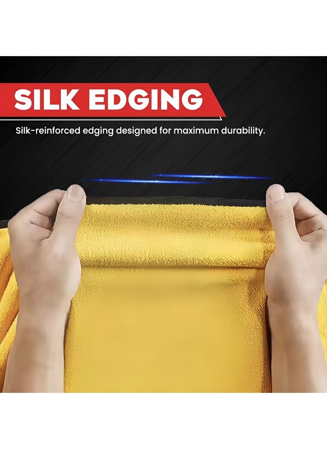 Fezora Yellow & Black Microfiber Cleaning Cloth - Image 4