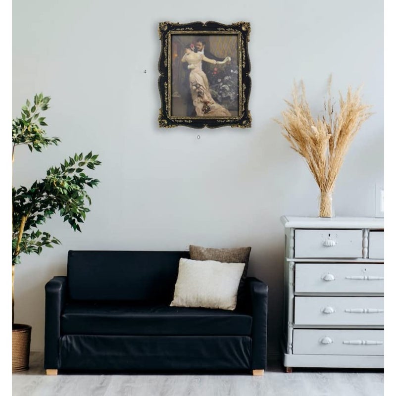 8×10 Picture Frame, Vintage Antique Picture Frames with Glass Front Ornate Photo Frames with Mat Home Decor Bedroom Display Stand 8×10 inch - Image 5