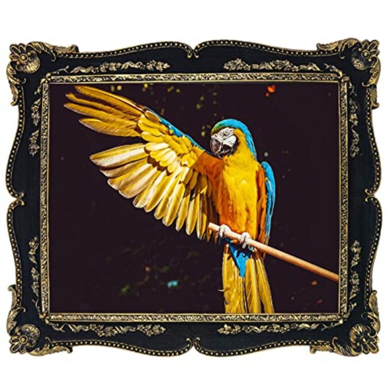 8×10 Picture Frame, Vintage Antique Picture Frames with Glass Front Ornate Photo Frames with Mat Home Decor Bedroom Display Stand 8×10 inch - Image 3