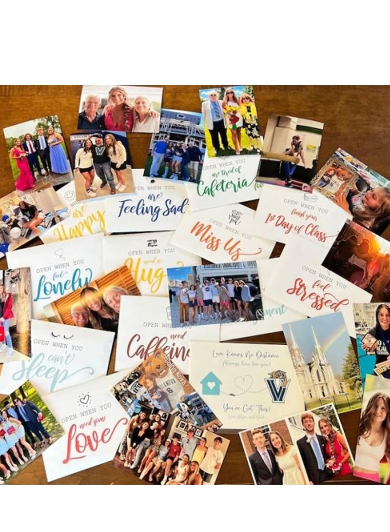 SOLARAE Open When Envelopes,16 Pieces Romantic Long Distance Relationship Gift, Colorful Open Letters Leaving Gift, University College Care Package, Leaving Home Gift for Daughter, Son, Boyfriend, Girlfriend - Image 2