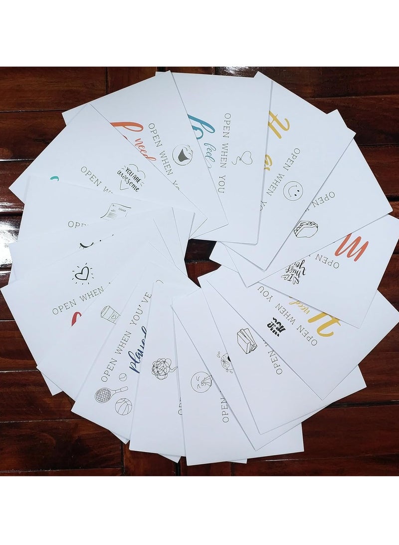 SOLARAE Open When Envelopes,16 Pieces Romantic Long Distance Relationship Gift, Colorful Open Letters Leaving Gift, University College Care Package, Leaving Home Gift for Daughter, Son, Boyfriend, Girlfriend - Image 5