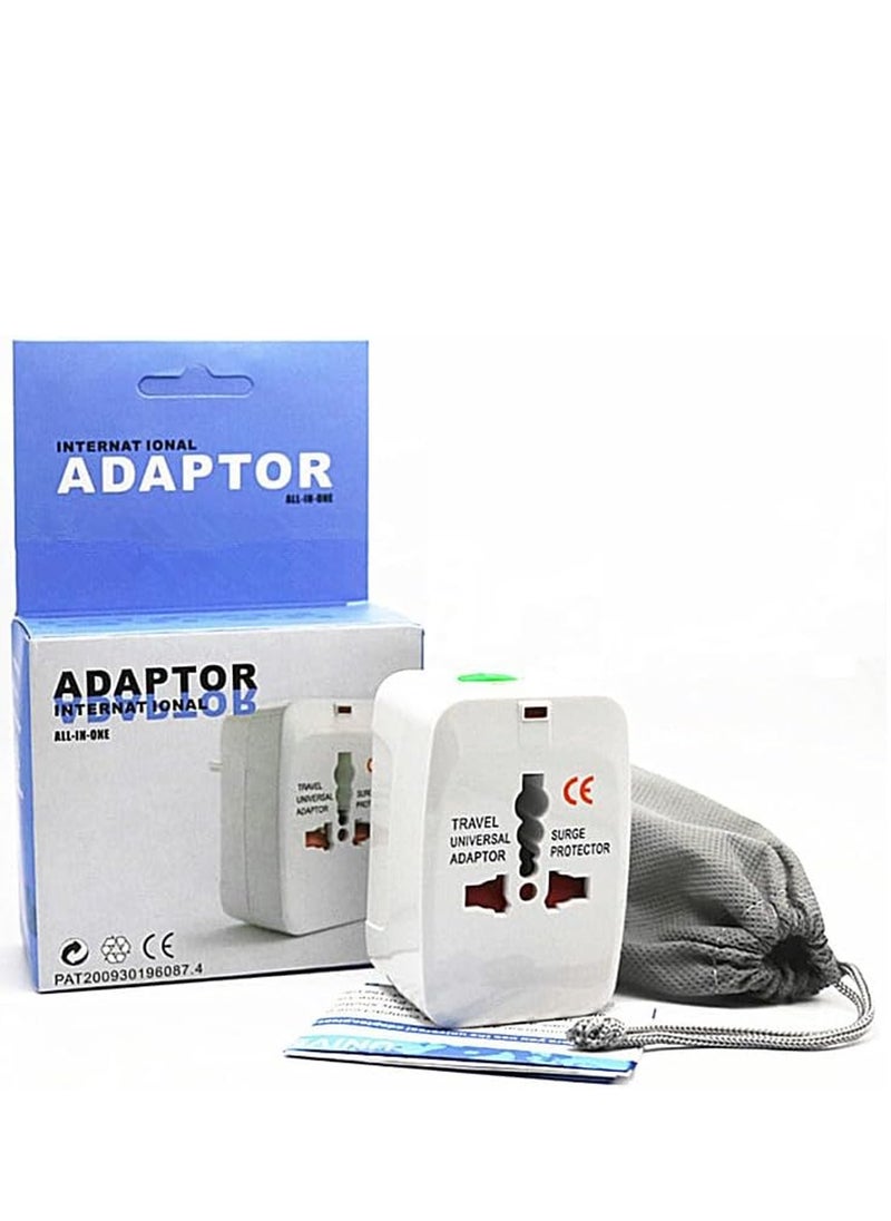 2-Pack Universal Travel Adapter, All-in-One International Power Adapter, Plug Adapter Travel Adapter