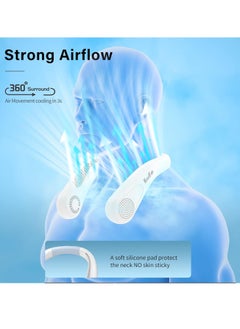 Generic HandFan 5000mAh Portable Neck Fan, Bladeless Wearable Personal Fan, Rechargeable Neckband Fan,  - Image 5