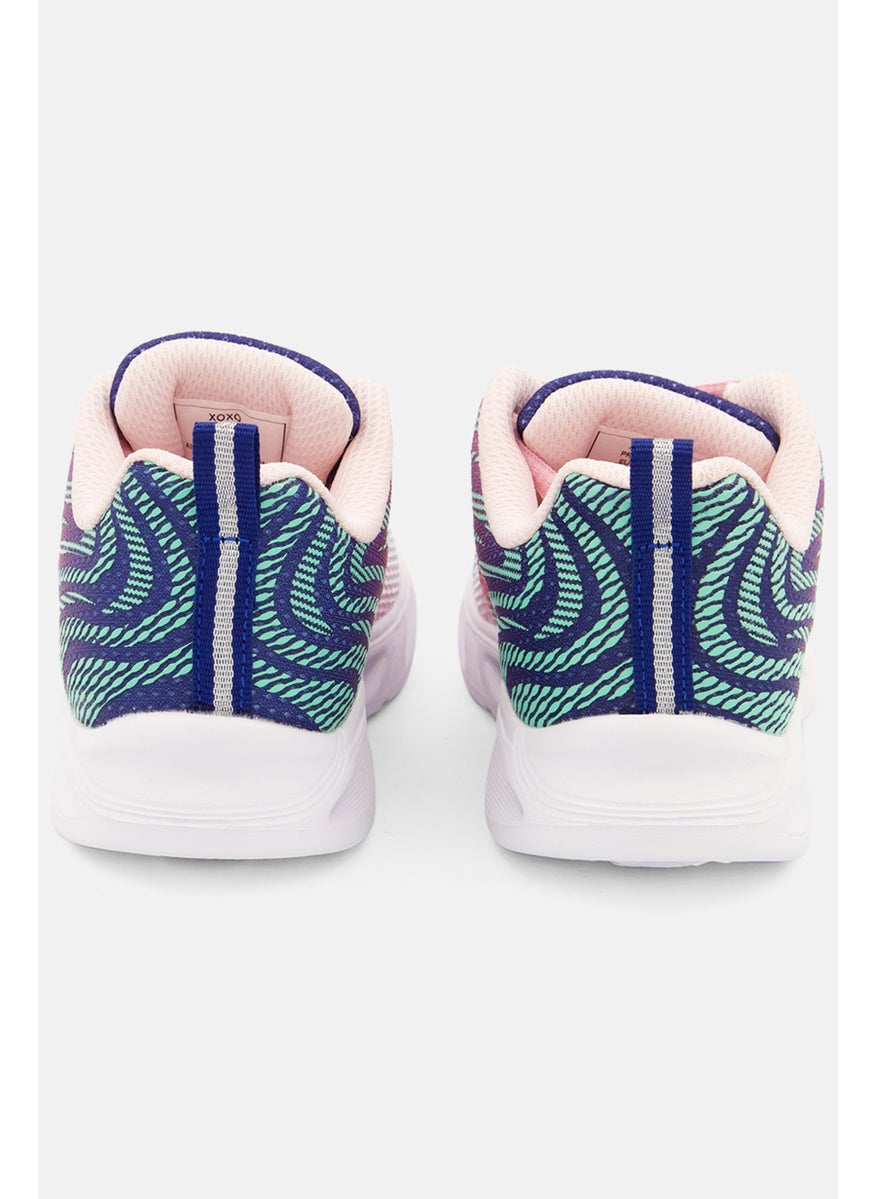 XOXO - Kids Girl Prowess Lace Up Casual Shoes, Pink - Image 1