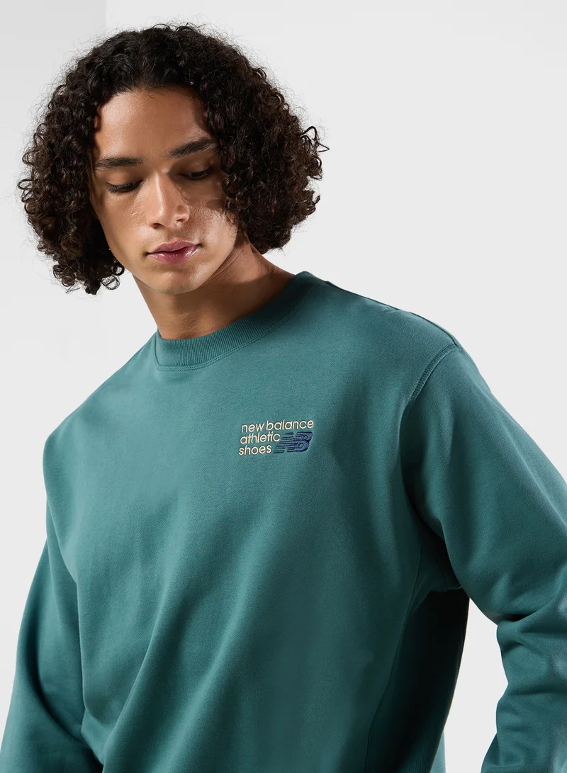 New Balance Athletics French Terry Crew T-shirt