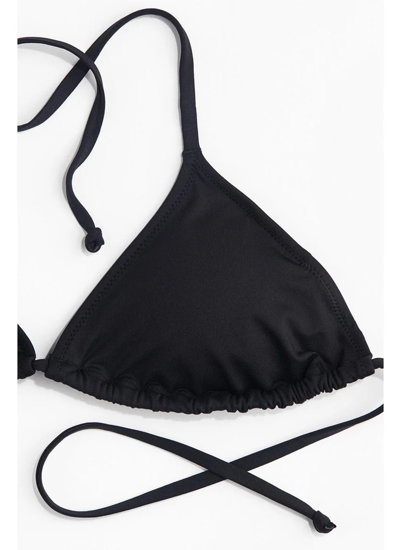 اتش اند ام Padded triangle bikini top