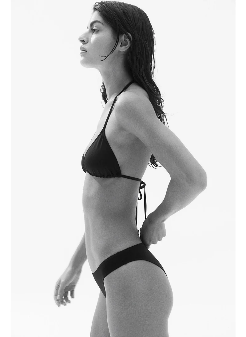 اتش اند ام Padded triangle bikini top