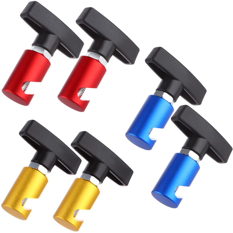 Oppaxf 6 PCS Car Hood Prop Struts Clamp Lift Support Retaining Clip Rod Retaining Holder Tool Yellow Blue and Red - Image 2