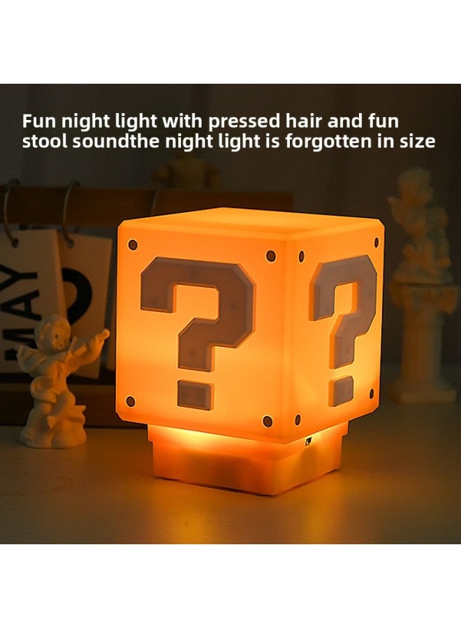 Loquat Elf Creative  Night Light Tide Play Night Light Gift Ornaments Home Decoration-Specifications:Cartoon Question Mark Light-Color:Us Regulations - Image 2