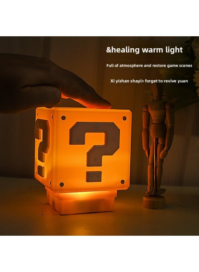 Loquat Elf Creative  Night Light Tide Play Night Light Gift Ornaments Home Decoration-Specifications:Cartoon Question Mark Light-Color:Us Regulations - Image 3
