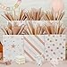 RUIFUN Metallic Rose Gold Tissue Paper 60 Sheets Shiny Rose Gold Tissue Paper Sheets for Gift Bags Crafts Wrapping Gifts Packaging Tissue Paper Bulk for Girls Women Birthday Wedding Baby Shower Party - Image 4