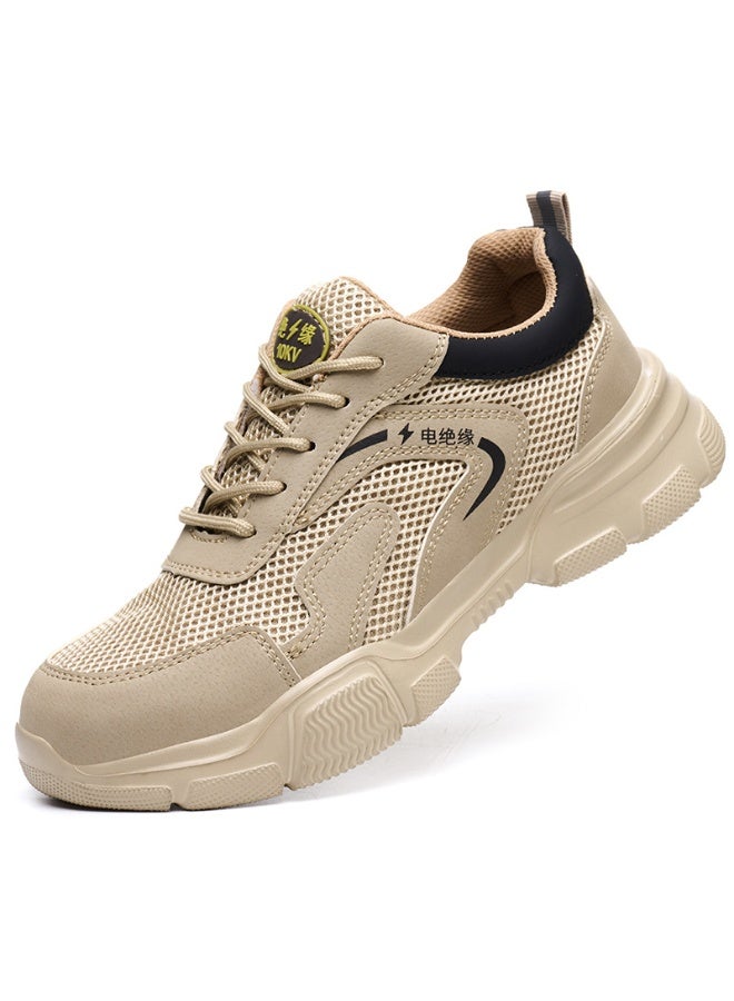 NIBEMINENT Men's Breathable Safety Work Shoes – Summer Puncture-Proof Sneakers with Composite Toe & Insulating Protection - Image 1