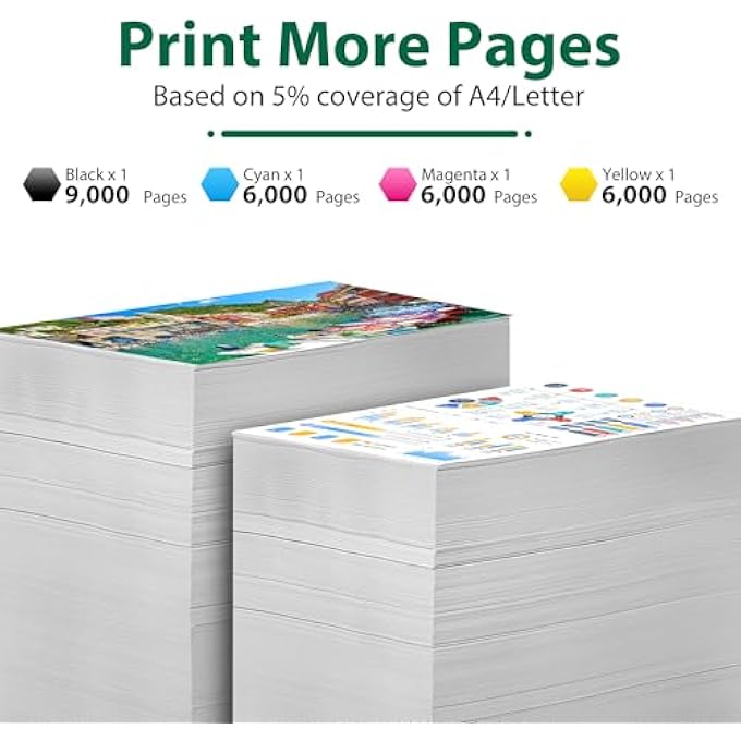 C2240 XC2235 TONER CARTRIDGE 4-PACK REPLACEMENT FOR LEXMARK C2240 TONER 24B7157 24B7154 24B7155 24B7156 COMPATIBLE WITH C2240 XC2235 PRINTER TONER, 4-COLOR BLACK CYAN MAGENTA YELLOW - Image 2