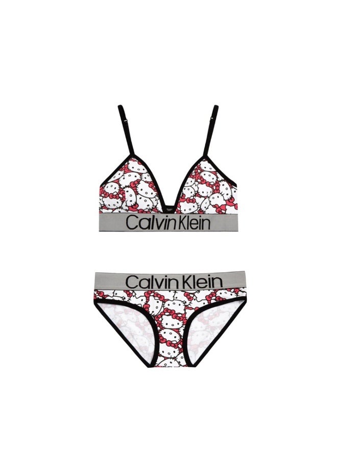 كالفن كلاين بيرفورمانس حمالة صدر بحمالات مع فتحة صدر عميقة - Image 1