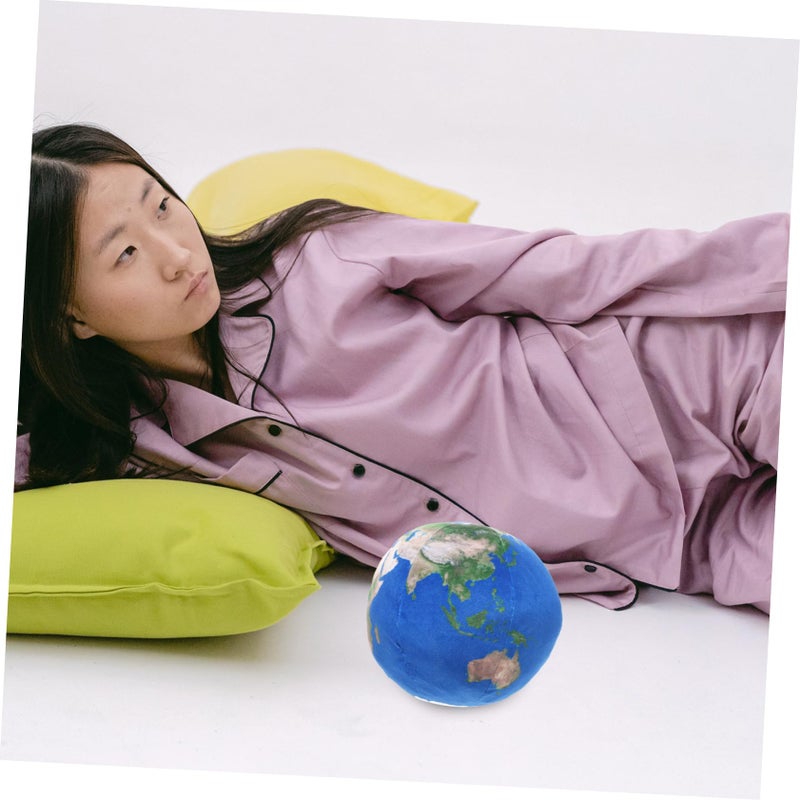 Earth Tone Multifunctional Ball Shaped Throw Pillow For Couch Decor - Image 4