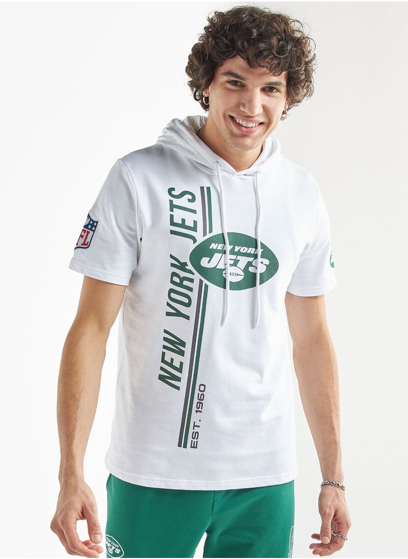 FAV - New York Print Hooded T-Shirt - Image 1