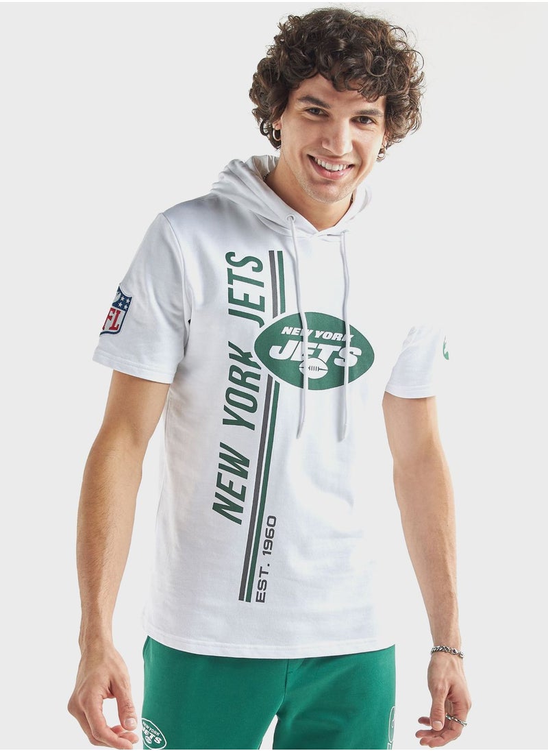 FAV - New York Print Hooded T-Shirt - Image 1
