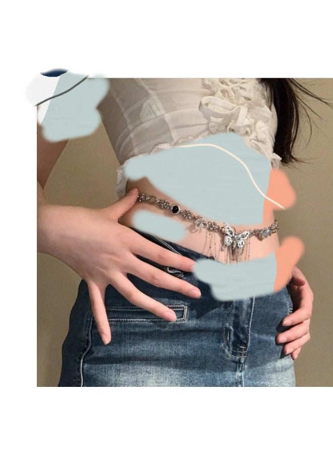 Female Butterfly Sweet Waist Chain (Chain Length 93CM) 