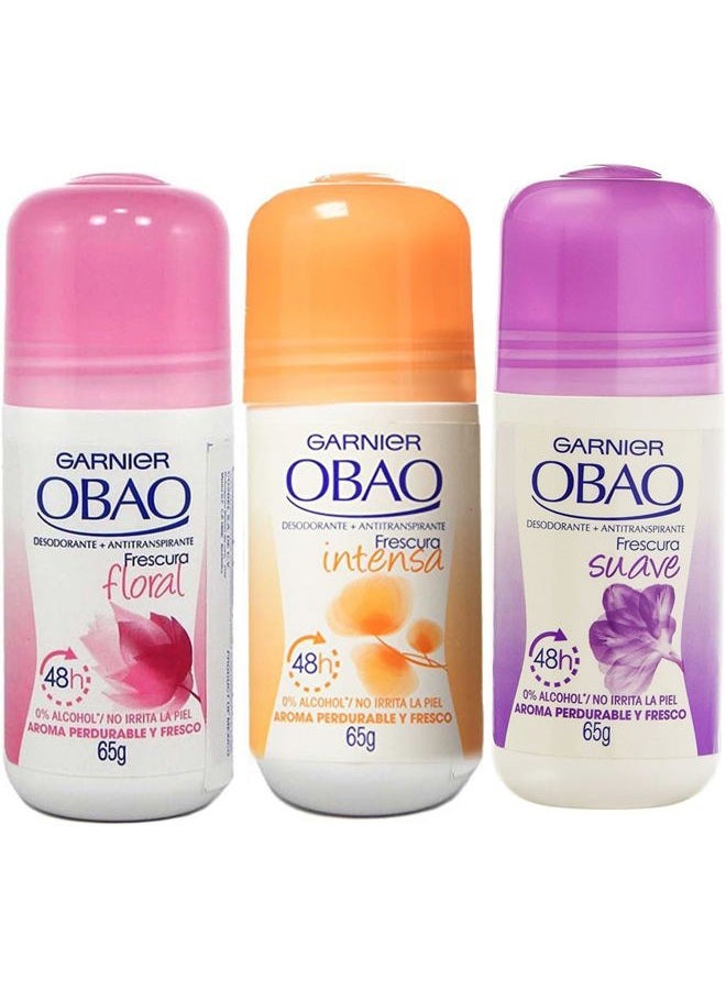 obao Assorted Deodorant for Women - Pack of 3 - Image 1