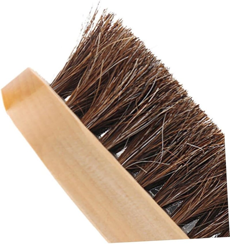 فرشاة أحذية من شعر الحصان بمقبض خشبي مقاوم للرطوبة وقابلة للحمل للرجال والنساء - Image 4
