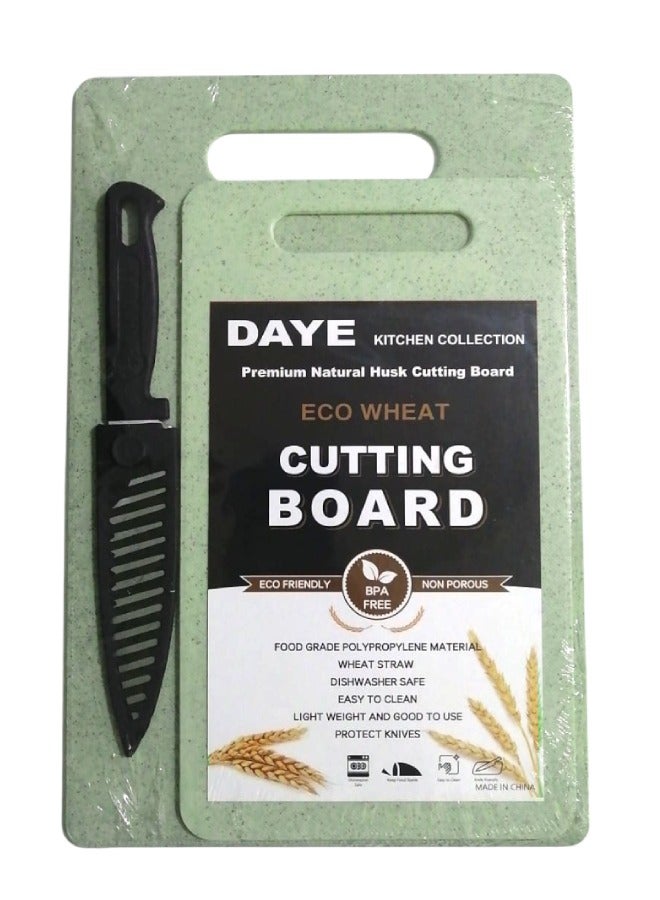 DAYE Plastic Cutting Board Set With Knife