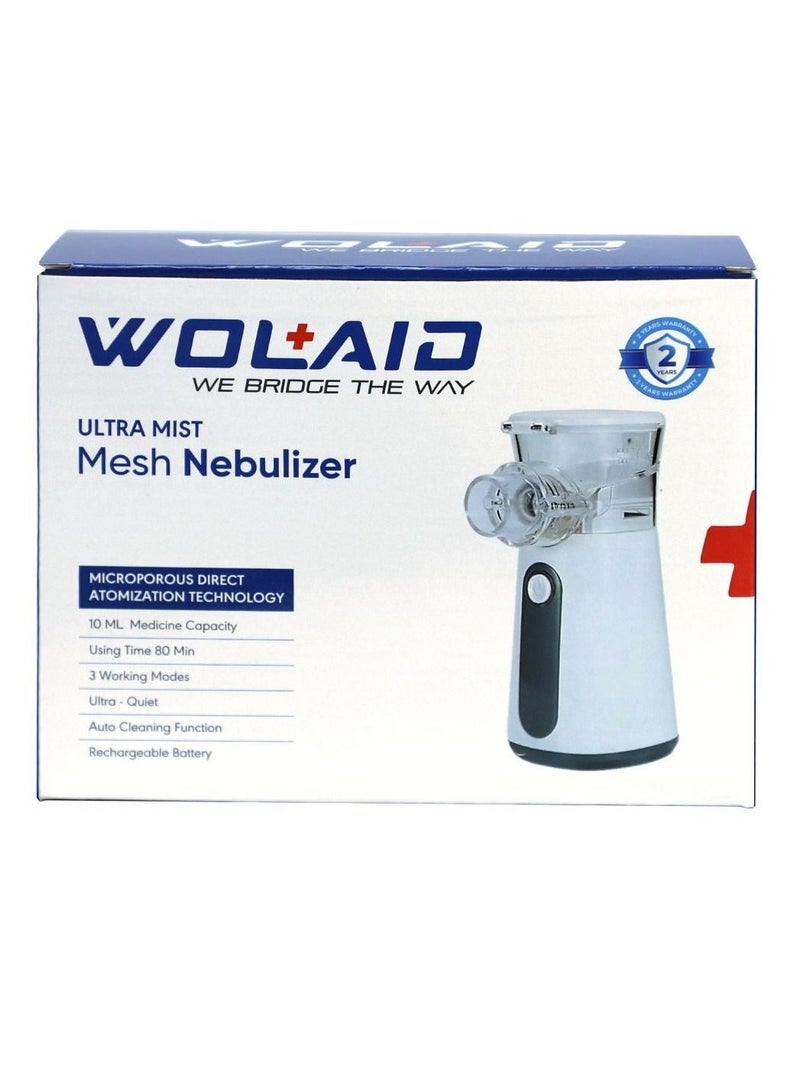 WOLAID Ultra Mist Mesh Nebulizer With Microporous Direct Atomization Technology